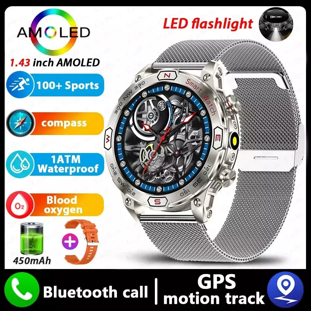 Xiaomi amoled relógio inteligente masculino 450 mah bateria rastreador de fitness ip68 à prova dip68 água bluetooth chamada smartwatch para xiaomi