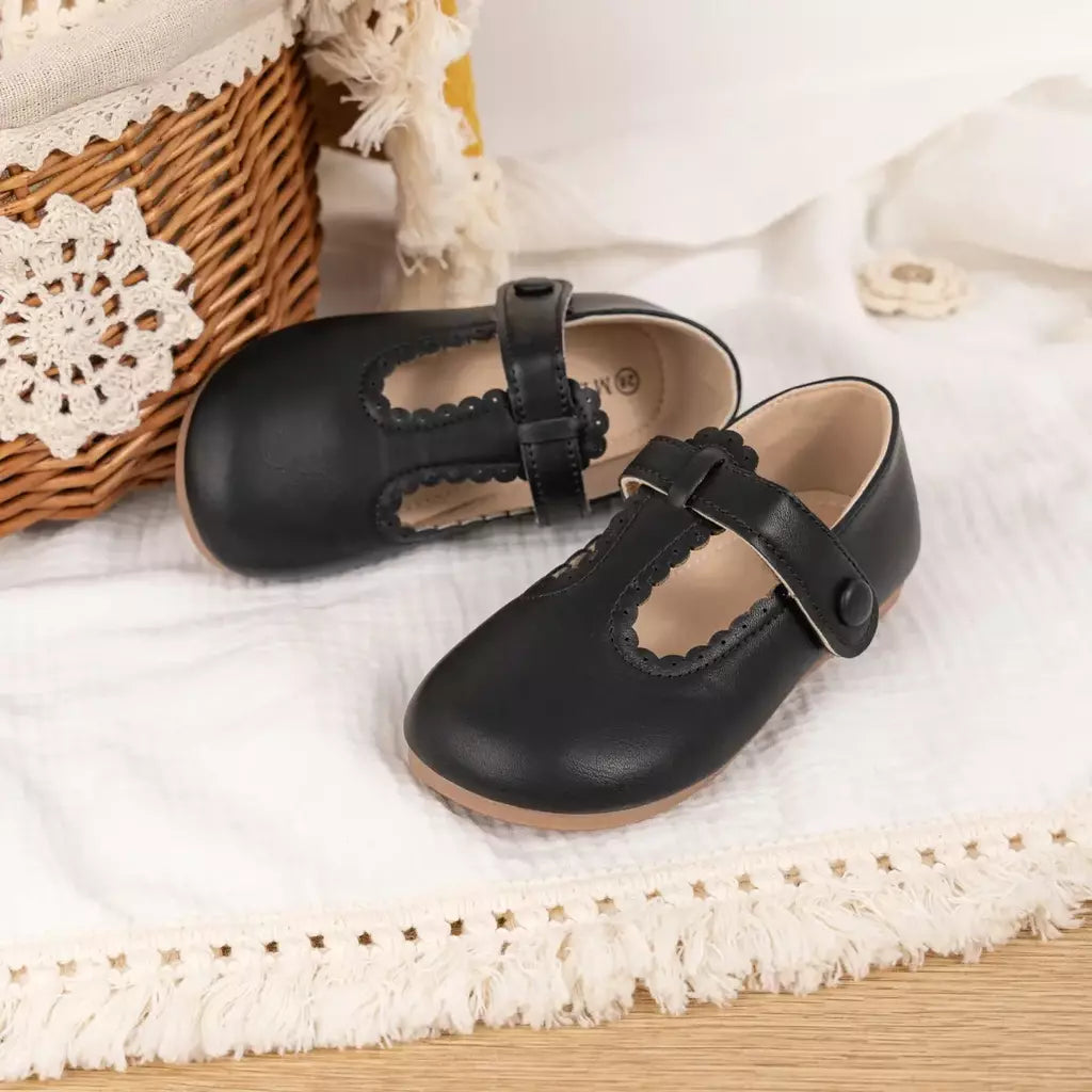 Kidsun criança menina mary jane vestido sapatos ballet apartamentos para crianças menina festa escola sapatos bowknot princesa sapatos
