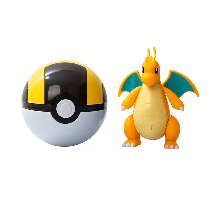 Sobre pokemon anime figura charizard pikachu gyados bolso monstro figura pokeball ação deformação brinquedo modelo crianças presente