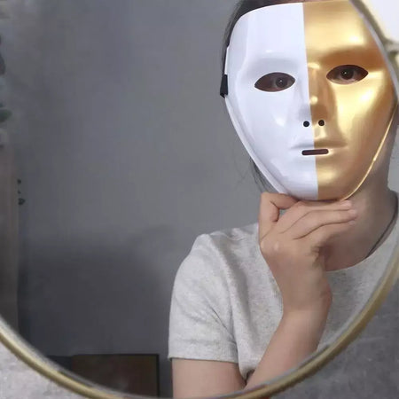 Máscara para mulheres e homens, máscara de dançarina fantasma, adereço para foto, máscara facial completa, máscaras de halloween, suprimentos para festa de baile, adereços de cosplay