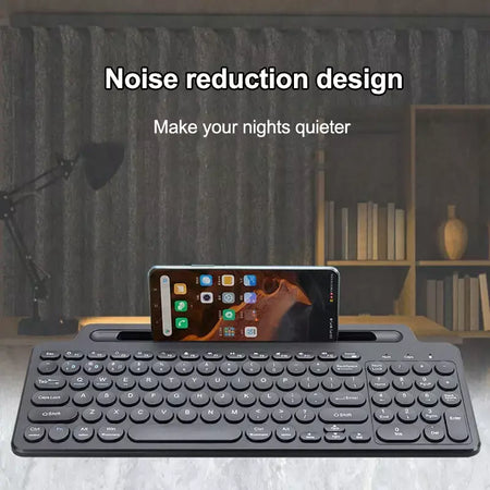 Teclado bluetooth duplo tri-modo bt5.0 3.0 2.4g teclado sem fio com touchpad teclado para jogos com slot para cartão para laptop tablet