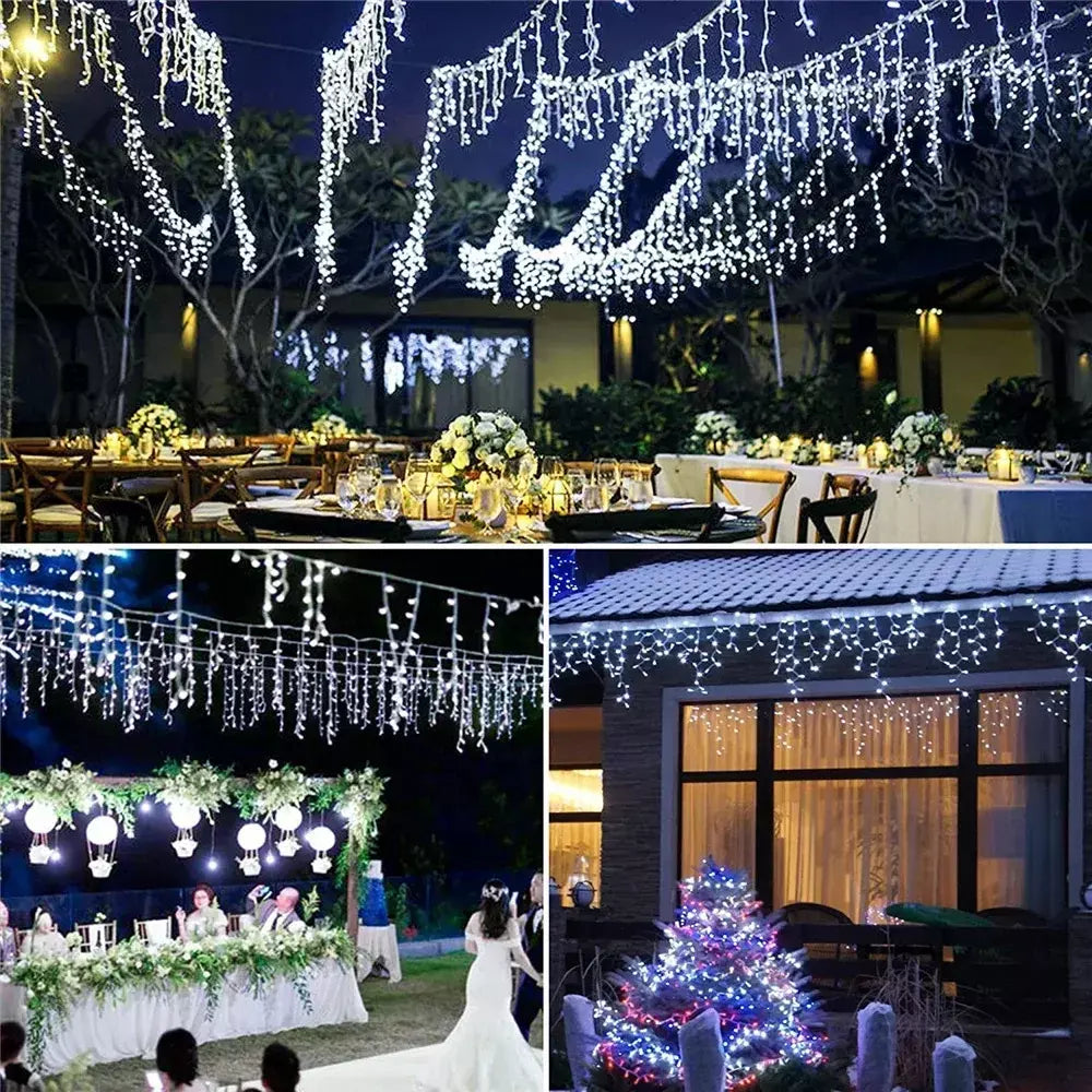 Led solar luz da corda ao ar livre jardim luzes de fadas led cintilação lâmpada à prova dwaterproof água para decoração festa natal 3.5m guirlandas jardim