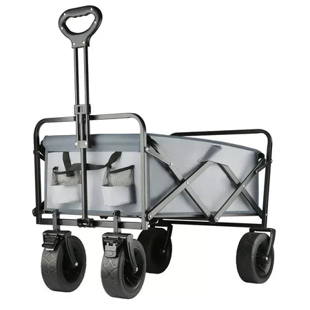 Grande capacidade de peso carrinho resistente dobrável vagão de praia com grandes rodas todo-o-terreno equipamentos de acampamento ao ar livre