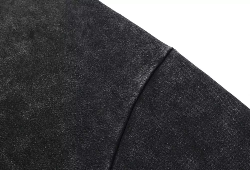 Lobos escuros Vintage lavados camisetas para homens, musculação em ginástica, roupas masculinas extragrandes, fitness no verão, treino