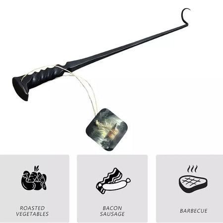 Novo aço inoxidável churrasco comida flipper grill acessórios cozinhar churrasco turners ganchos grelhar acampamento ao ar livre cozinhar churrasqueira