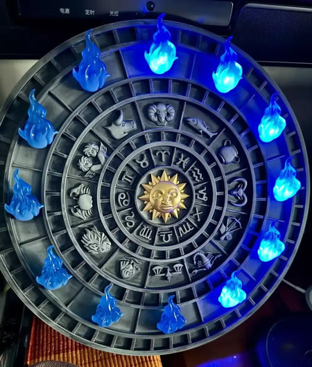 Novo em estoque bandai saint seiya segunda bala uma recompensa do zodíaco dourado queimado santuário chama animação modelo periférico presente