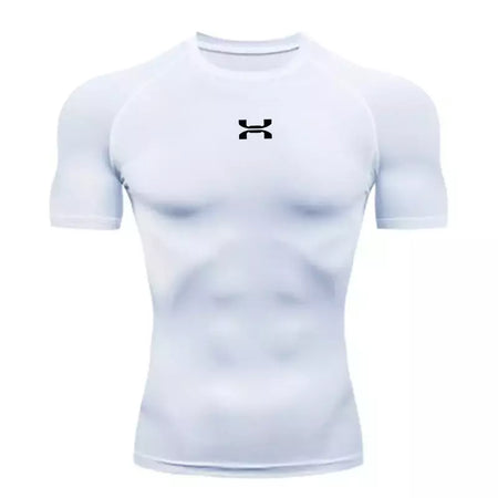 Camisa respirável Rashguard de compressão masculina, ajuste seco, camiseta esportiva MMA Fitness Gym, camisa de corrida, alta qualidade