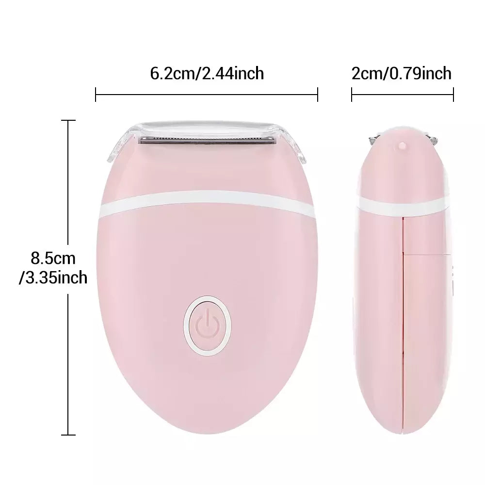 Depiladora elétrica da remoção do cabelo do corpo Facial para mulheres, senhora perna biquíni aparador, molhado e seco aparador, axilas, barbeador