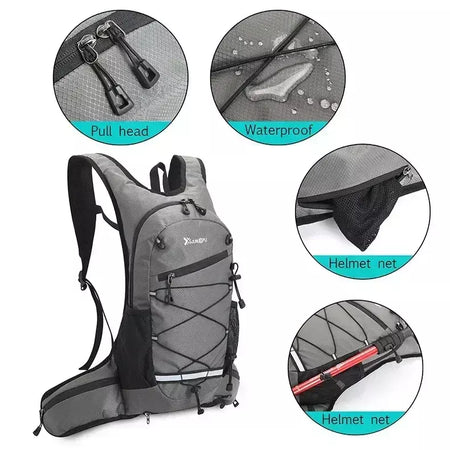 Caminhadas mochila impermeável poliéster resistente ao desgaste das mulheres dos homens trekking mochila em camadas saco de armazenamento esporte para exercício fitness