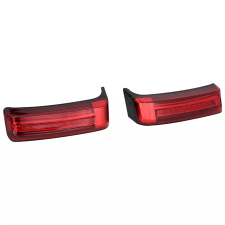 Alforje led para motocicleta, lâmpada de giro, luzes de freio para harley touring road king 97-2022 electra street glide cvo limitado