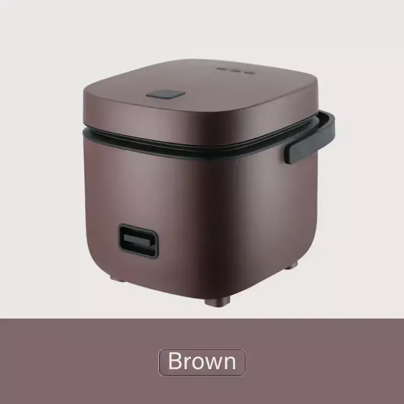 Mini panela de arroz automática, cozinha doméstica, máquina de cozinhar elétrica, 1-2 pessoas, aquecedor de alimentos, vaporizador, 1,2l, panela de arroz pequena