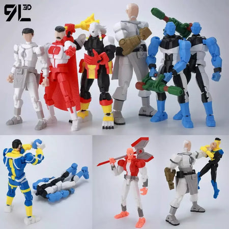 9l3d impresso invincible menino lucky13 manequim13 conquistar lex allen super-heróis anime brinquedos figuras de ação manequim modelo ornamentos