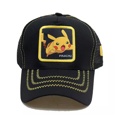 Anime figura pokemon boné de beisebol pikachu chapéu ajustável pokemon cosplay hip hop dos desenhos animados chapéus adultos menino menina crianças presentes aniversário
