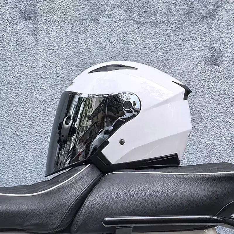 Capacete de motocicleta masculino e feminino quatro estações capacete para motocicleta cascos para moto lente dupla