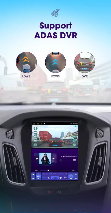 Srnubi 2 din 9.7 "android 13 carplay rádio do carro para ford focus 3 mk 3 2011 2012 - 2019 reprodutor multimídia 2din gps auto estéreo dvd