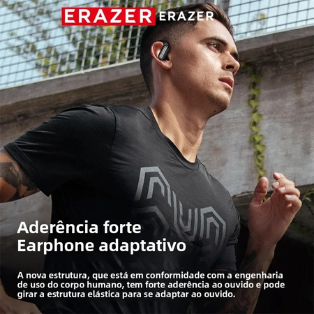 Erazer xt60pro esportes sem fio fones de ouvido bluetooth alta fidelidade redução ruído fone com microfone gancho
