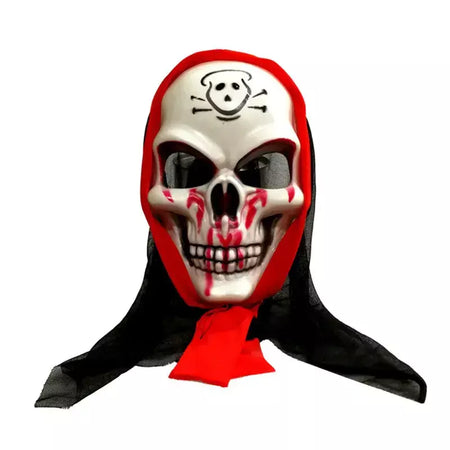 Fantasia assustadora de Halloween Grim Reaper para meninos fantasia infantil com olhos vermelhos brilhantes com luvas máscara