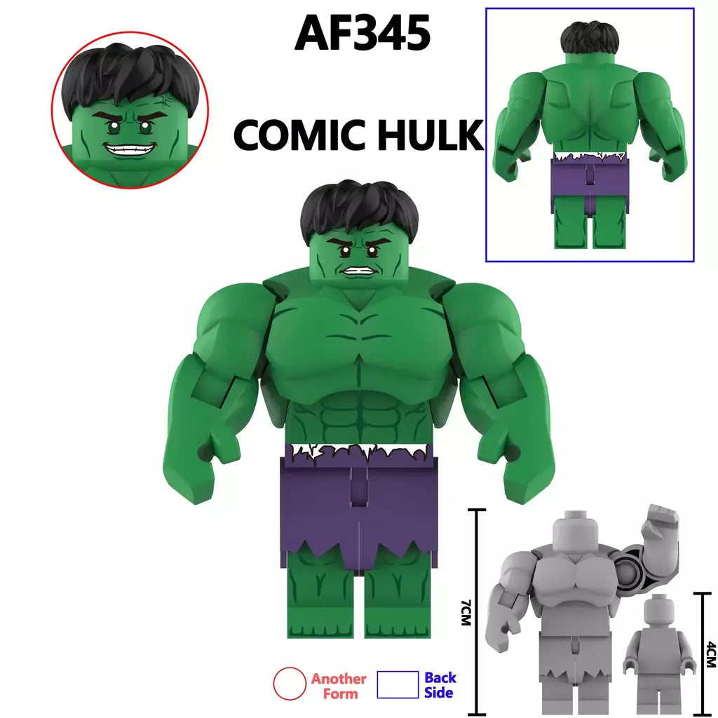 2025 novo filme de venda quente hulk herói personagem bloco de construção brinquedo clássico ação personagem bloco de construção brinquedo presente jogo de mesa