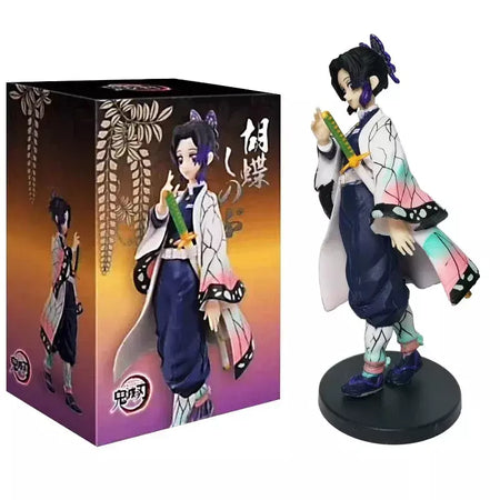 Anime figura demônio slayer figuras kimetsu não yaiba boneca tanjiro nezuko zenitsu estatueta inosuke guerreiro figura de ação modelo brinquedos