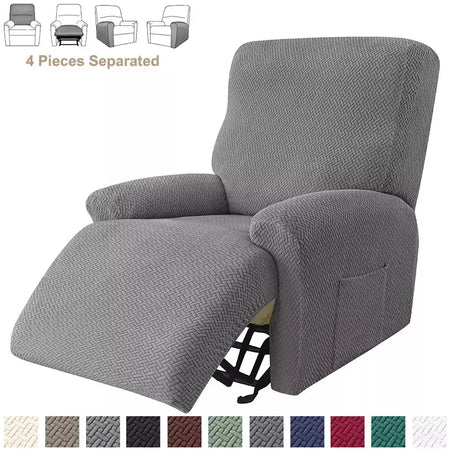 Jacquard Stretch Reclinável Sofá Covers, Poltrona elástica Split, Capa de cadeira antiderrapante, Cadeiras Lazy Boy, Slipcovers para sala de estar