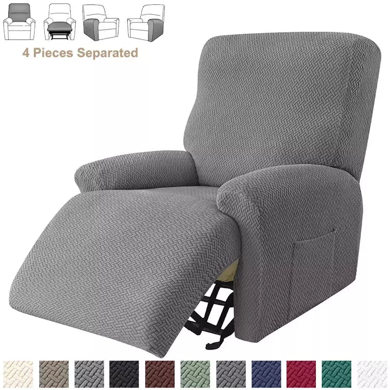 Jacquard Stretch Reclinável Sofá Covers, Poltrona elástica Split, Capa de cadeira antiderrapante, Cadeiras Lazy Boy, Slipcovers para sala de estar