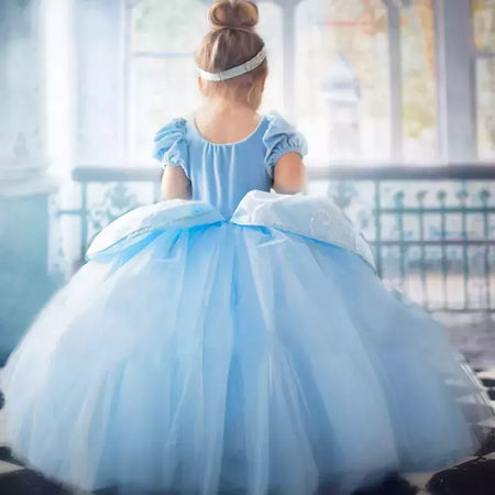 Crianças cosplay traje menina verão pageant lantejoulas fantasia crianças cinderela carnaval roupas princesa vestido de aniversário 3-10 ano