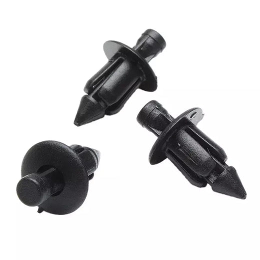 10/20/30 pçs 6mm preto rebite carenagem corpo guarnição painel prendedor clipes de parafuso para honda suzuki kawasaki acessórios da motocicleta peças