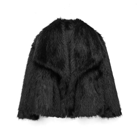 TRAF-Jaqueta feminina de tecido de lantejoulas de metal, casaco solto, gola alta, manga comprida, outerwear feminino chique, outono, inverno, 2023