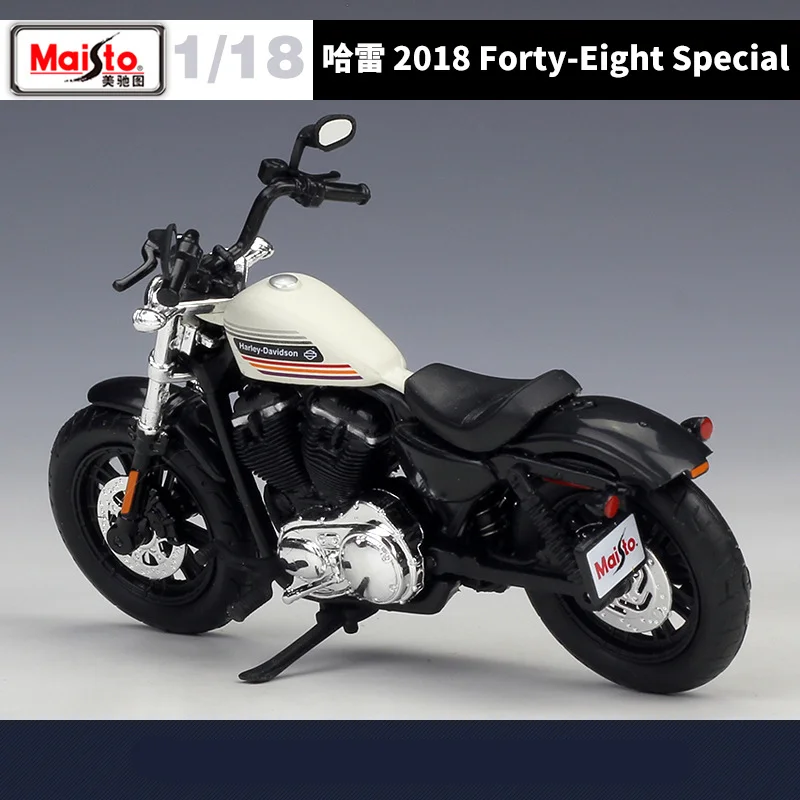 Maiisto-Harley 2018 Quarenta Oito Modelo de Motocicleta, Liga Especial, Modelo de Motocicleta, Metal fundido, Esportes de rua, Presente Infantil, 1:18