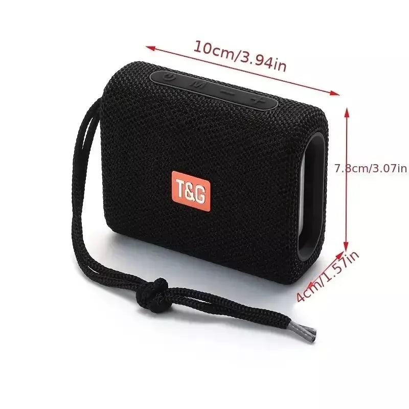 Alto-falante bluetooth tg313 mini amplificador portátil ao ar livre à prova dwaterproof água baixo alta fidelidade caixa de alto-falante luz led suporte cartão tf rádio fm