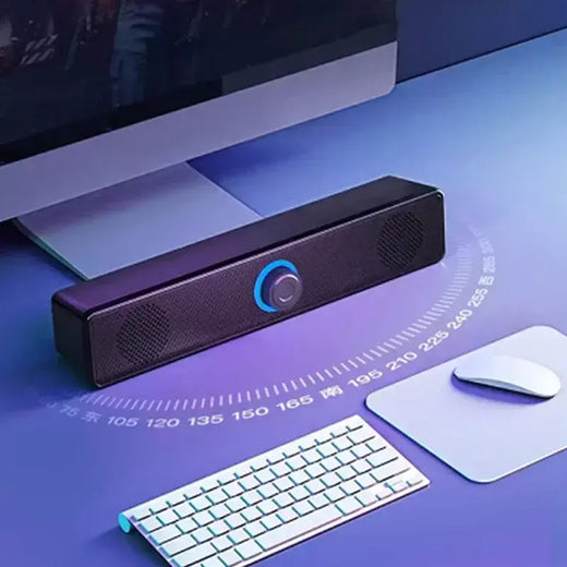 Bluetooth 4d surround alto-falante sistema de som de cinema em casa barra de som do computador para tv subwoofer com fio estéreo graves fortes