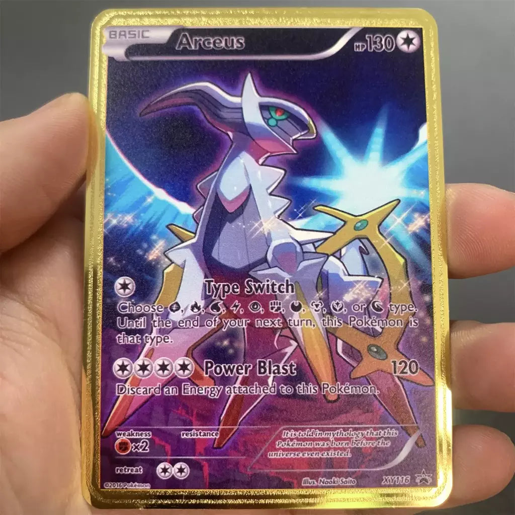 999999 Pontos hp pokemon cartão de metal charizard ouro metal super cartões inglês cartão mewtwo vmax mega anime jogo coleção presentes