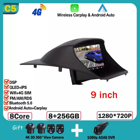 Rádio do carro carplay android 15 para ford fiesta mk 6 para ford fiesta mk 7 2008 - 2019 reprodutor de vídeo multimídia tela sensível ao toque gps automático