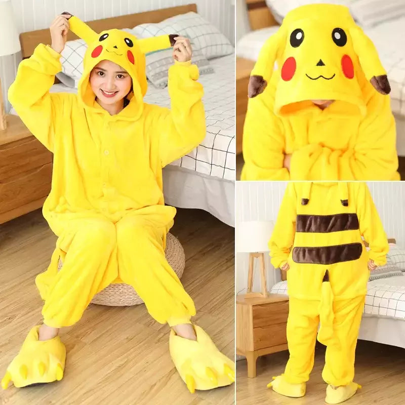 Mulheres e homens Ponto Animal Onesies, Pijama com capuz dos desenhos animados, Trajes de Halloween, Natal Onesie, adultos, Kigurumi