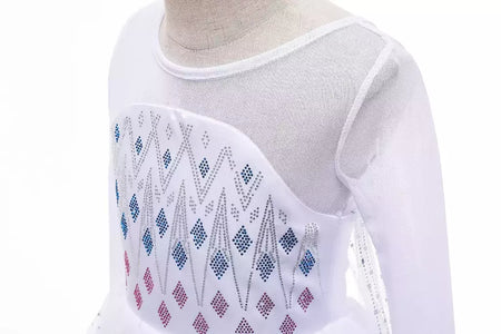 Crianças elsa traje menina aniversário malha vestido de princesa crianças cosplay neve rainha desempenho fantasia noite roupas de halloween