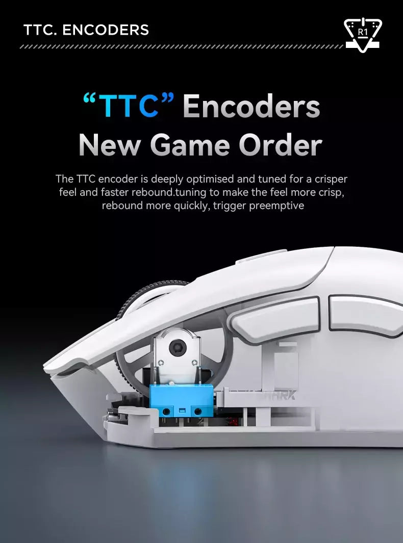Mouse sem fio Bluetooth Gaming, Pixel Art, R1 Superlight, 2.4G, Sensor ajustável, 6 DPI ajustável para Office Game