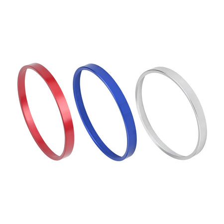 Adesivo decorativo de alumínio para interruptor de farol interno de carro, anel de guarnição para golf mk4 e passat b5, adesivo de moldura decorativa