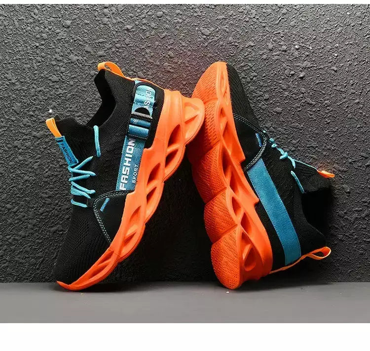 Venda quente moda roxo tênis casuais das mulheres dos homens lâmina tênis de corrida tamanho grande 48 luz respirável sapatos esportivos masculino malha tênis