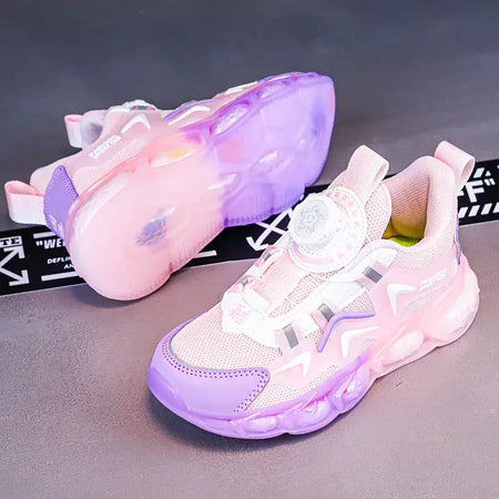 Crianças tênis casuais malha respirável sapatos de caminhada plana moda 2024 na moda meninas tênis crianças sapatos esportivos para menino