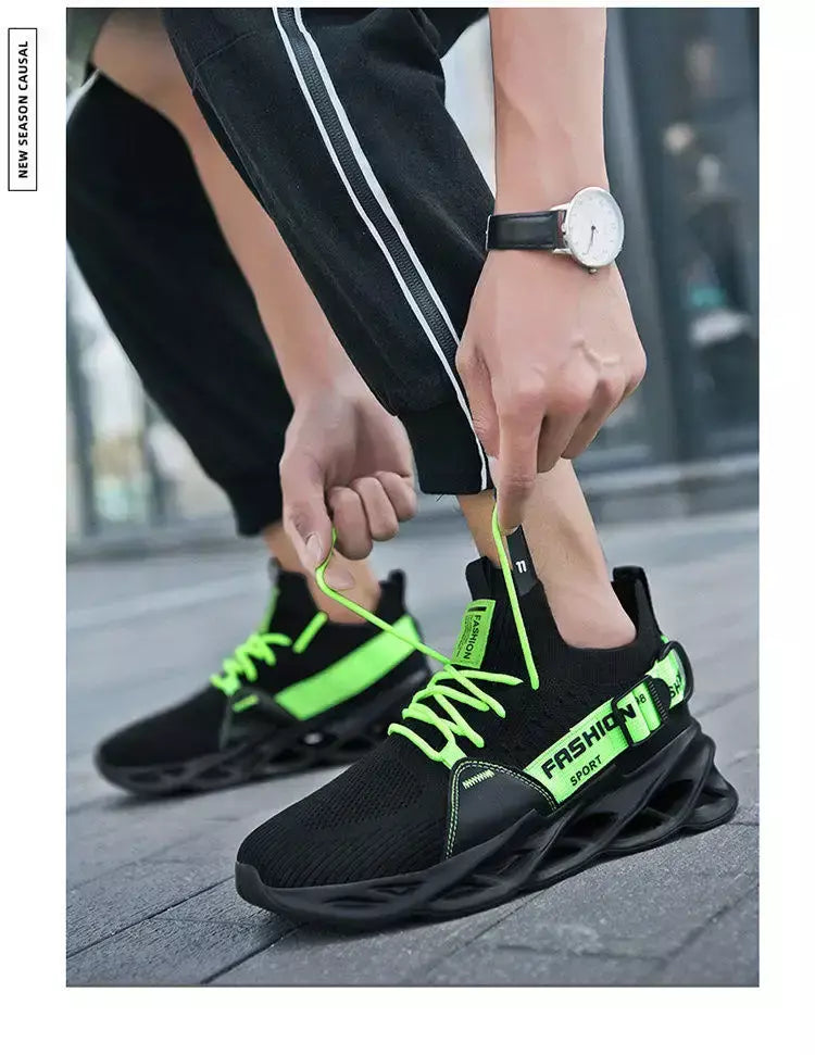 Venda quente moda roxo tênis casuais das mulheres dos homens lâmina tênis de corrida tamanho grande 48 luz respirável sapatos esportivos masculino malha tênis