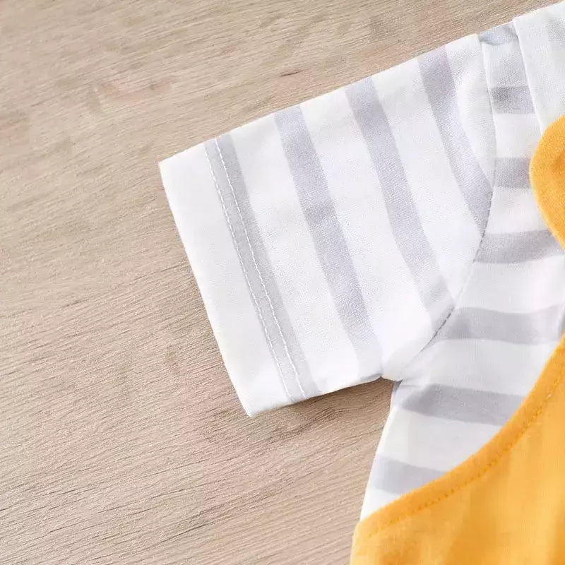 Roupa de urso fofa para criança, roupas de bebê e menina, macacão ao ar livre, traje de verão lindo de 0-18 meses, novo estilo, moda, 2024