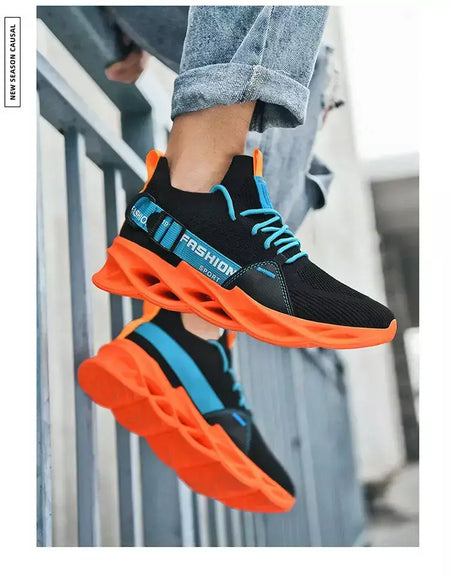 Venda quente moda roxo tênis casuais das mulheres dos homens lâmina tênis de corrida tamanho grande 48 luz respirável sapatos esportivos masculino malha tênis