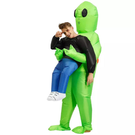 Adulto et alienígena traje inflável engraçado ternos extravagantes vestido morte fantasma purim halloween carnaval anime festa cosplay trajes