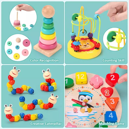 Brinquedos Montessori para Crianças, Jogos de Desenvolvimento, Puzzle para Crianças, Brinquedo Educativo, Menino, Menina, Bebê, 1, 2 anos, 3 anos