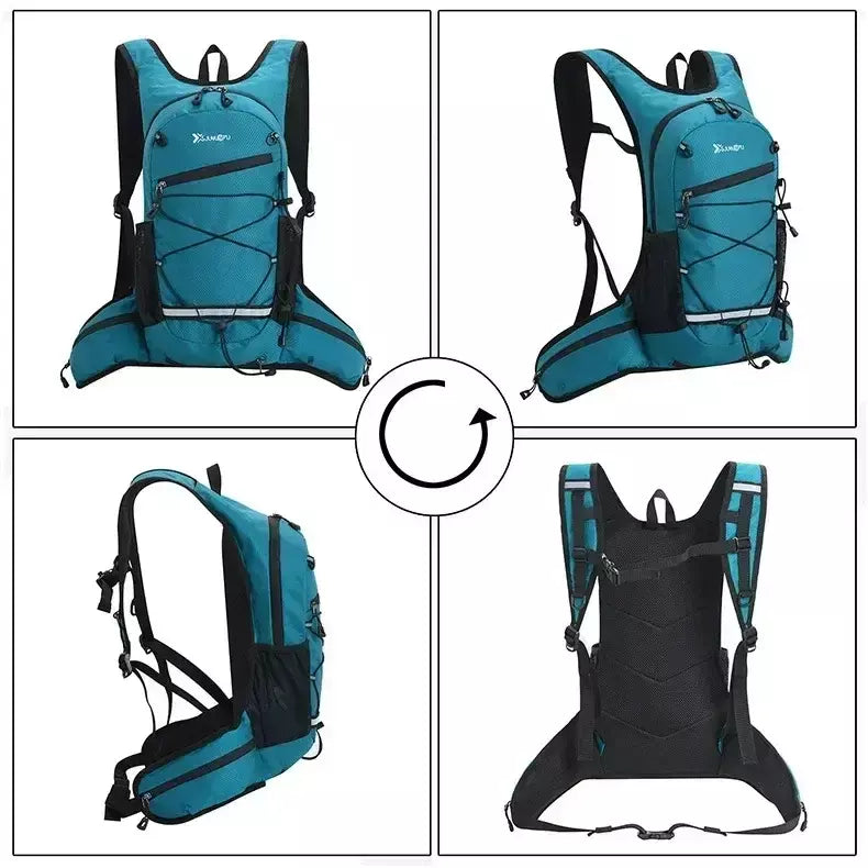 Caminhadas mochila impermeável poliéster resistente ao desgaste das mulheres dos homens trekking mochila em camadas saco de armazenamento esporte para exercício fitness