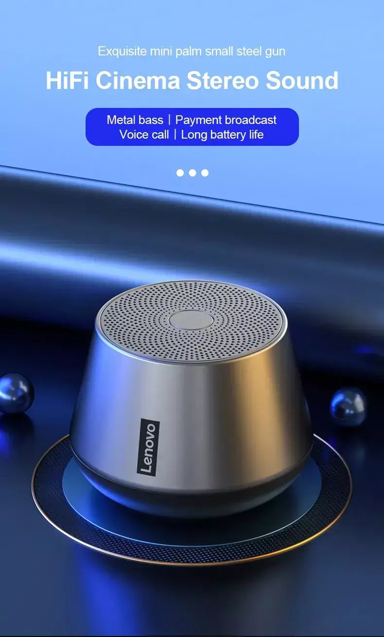 Original lenovo k3 pro bluetooth v5.0 alto-falante grande áudio com som de graves profundos ao ar livre soundbox música portátil acampamento alto-falante