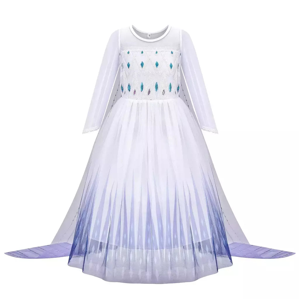 Elsa anna vestidos de princesa meninas malha lantejoulas vestido crianças cosplay neve rainha trajes halloween carnaval festa aniversário vestidos