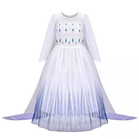 Elsa anna vestidos de princesa meninas malha lantejoulas vestido crianças cosplay neve rainha trajes halloween carnaval festa aniversário vestidos