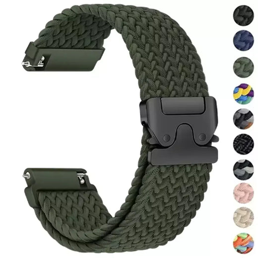 Pulseira de paraquedas de 20mm 22mm para garmin venu 4 3 2 sq band para forerunner 165/255/265/570 pulseira vivoactive 4 5 6 pulseira