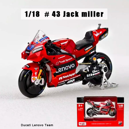 Maisto 1:18 NOVA Equipe Ducati Lenovo 2023 # 1 Bagnaia Champion Moto GP Racing fundição liga modelo de motocicleta coleção presente brinquedo